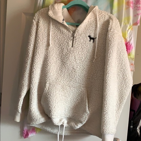 PINK Victoria's Secret Sweaters - SOLD❌VS pink half zip